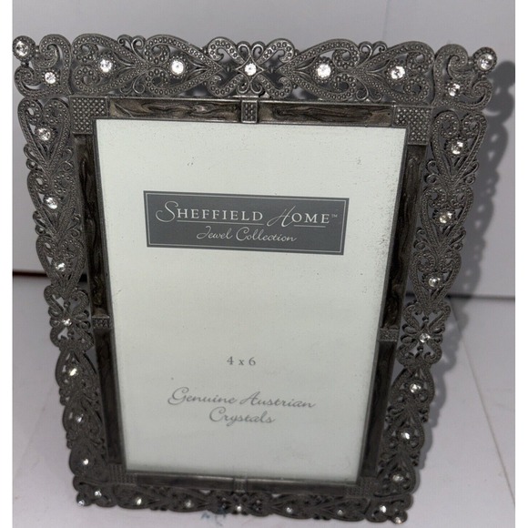 Sheffield Home Jewel Collection‎ PICTURE FRAME Genuine Austrian Crystals 4x6 - Picture 6 of 6